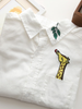 giraffe embroidered shirt