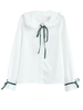 bow tie ruffled shirt