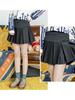fit waist pleated mini skirt