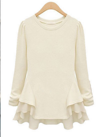 flounced cotton top