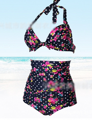 rose high rise swimwear set