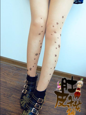 star tattoo tights