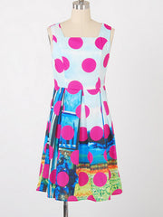 polka dots fantasy dress