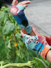 retro style tri-color wool gloves