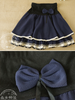 bow lace tiered skirt