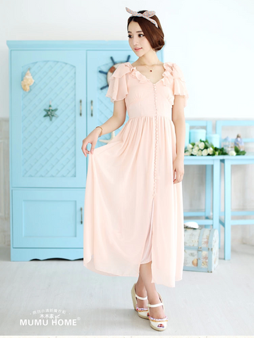 venus sweet chiffon long dress