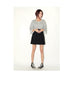 Spring collection - velvet solid color pleated skirt
