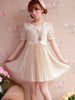 polka dotted princess dress