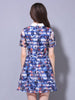 ink stripes sheer dress
