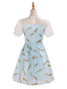 soft sky organza dress
