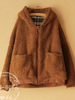 bear hoodie fur jacket