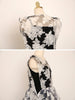 sheer floral top and cami dress set