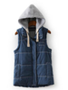 cotton hoodie vest jacket