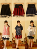bow lace tiered skirt