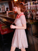 Korean style collared cherry dress