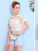 floral embroideries two pieces set