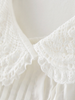 lace crochet long-sleeve cotton shirt