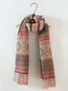folk style scarf with tassels