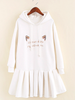 cat ears hoodie dress