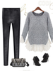 lace patch knitted top