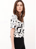 strokes printed boxy top