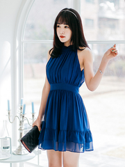 remember me high neck swing dress