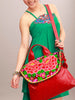 red twinflower satchel