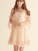 spring blossom chiffon dress