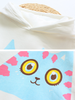 cartoon cat contrast colors hoodie