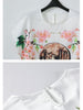 medieval garden top and shorts set