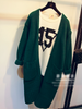 open front thick knitted cardigan