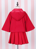 bow cape and pleated skirt set