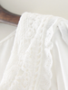 lace crochet long-sleeve cotton shirt