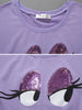 sequin eyes top and skort set