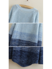 gradient mesh knit sweater