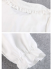 alice in wonderland embroidery ruffled blouse