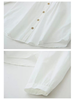 floral embroidery pleated shirt