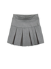 fit waist pleated mini skirt