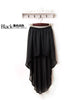 leopard print sheer asymmetrical skirt
