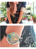 lace mini dress with contrast color