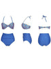 polka dots bikini shorts set
