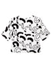 strokes printed boxy top
