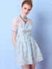 soft sky organza dress
