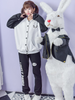 panda hoodie top and bottom set