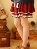 bow lace tiered skirt