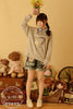 good morning sweater shirt with collar