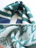 folk style scarf with tassels