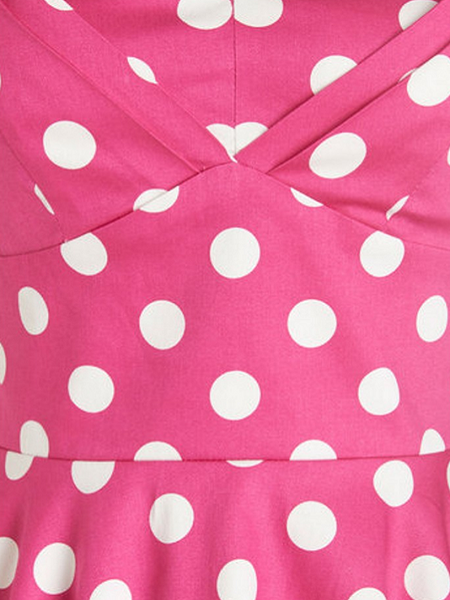 50s polka dots halter dress