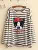 striped bulldog long-sleeve top