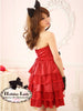 love season layered bow dress